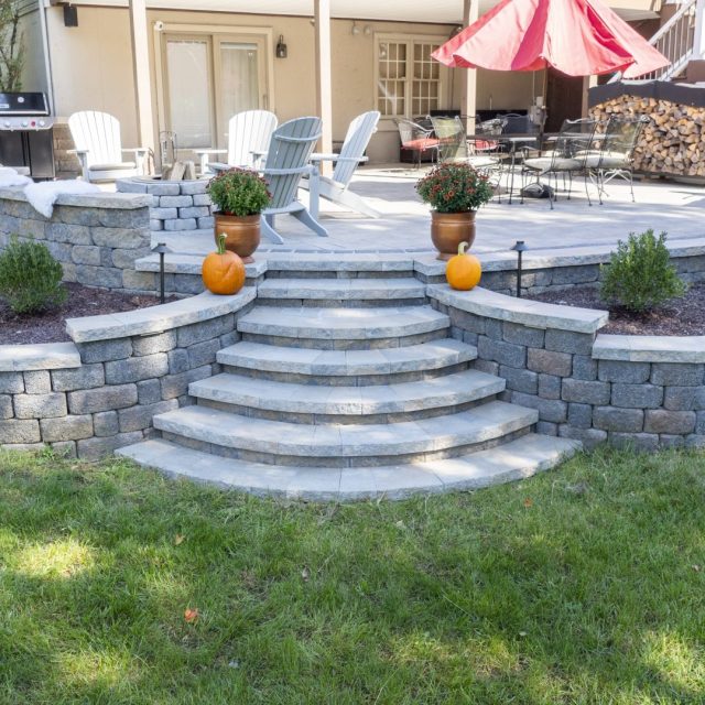 hardscaped steps