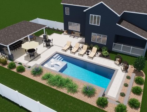 Grant Project Aerial 3d Rendering of Pool