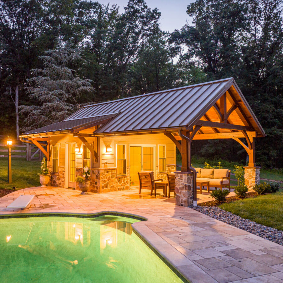 Patio, Pavilion, and Outdoor Kitchen